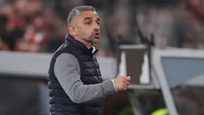 Rui Borges durante o Benfica-Sporting