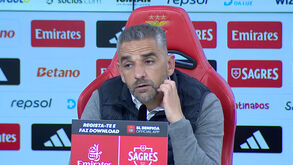 A 'gaffe' de Rui Borges na conferência: «Desde que estou no Benfica...»