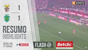 O resumo do Benfica-Sporting (1-1)