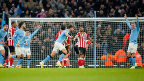 Rúben Dias a festejar depois de marcar diante do Sunderland