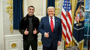 Cristiano Ronaldo e Donald Trump na Casa Branca