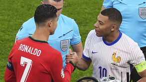 Cristiano Ronaldo e Mbappé estiveram frente a frente no Euro'2024