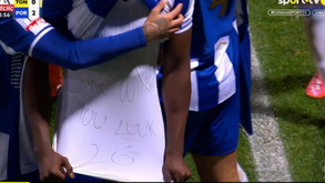 «Estamos contigo»: Samu colocou o FC Porto na frente em Tondela e fez dedicatória a Luuk de Jong