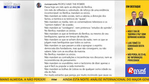 «Rui Costa disse 'é para tirar'. Que Nuno Costa o respeite sempre se quer manter o emprego»
