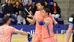 Jogadores festejam vitória