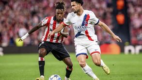Duelo entre Ath. Bilbao e PSG 