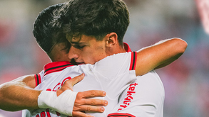 Jogadores do Sp. Braga festejam