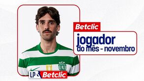 Trincão eleito melhor jogador do mês de novembro