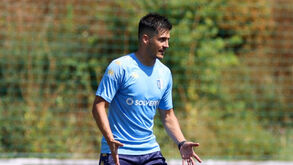 Ronald Molina nos treinos da equipa principal do Vizela