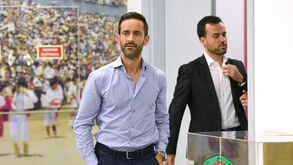 Miguel Moita, aqui com o diretor desportivo João Moura