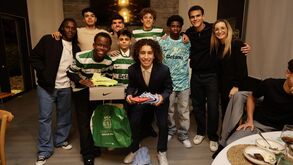 Quenda, Simões, Manuel Mendonça e Callai com os mais jovens