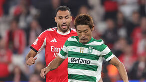 Morita e Vagiannidis disputam lugar no onze do Sporting.
