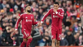 Salah comemora após assistência
