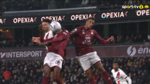 Foi desta forma que Gonçalo Ramos inaugurou o marcador do Metz-PSG