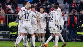 Jogadores do Mainz a festejar 