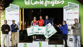 Solange Jesus, Mariana Vargem e Joana Fonseca no pódio feminino da São Silvestre El Corte Inglés