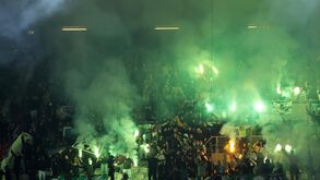 Adeptos do Sporting no Estádio D. Afonso Henriques