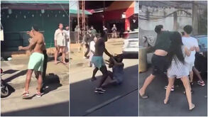 Osvaldo Neto sai de um bar sem pagar, agride uma mulher e um ex-polícia e depois... recebe 'o troco'