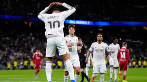 Mbappé celebra golo à Ronaldo em Madrid