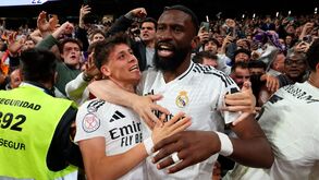 Rüdiger festeja golo pelo Real Madrid