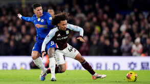 Enzo Fernández no Chelsea-Aston Villa