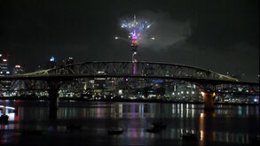 Espetáculo de fogo-de-artifício dá as boas-vindas a 2026 na Nova Zelândia 