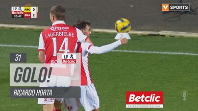 GOLO! Braga, Ricardo Horta aos 31', Arouca 0-2 Braga