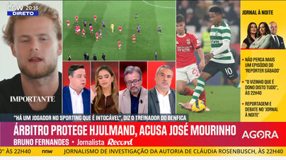 Bruno Fernandes e a estatística de Hjulmand: «Contraria em absoluto o que Mourinho disse»