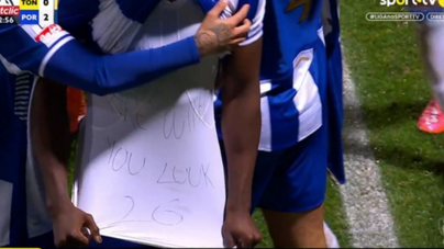 «Estamos contigo»: Samu colocou o FC Porto na frente em Tondela e fez dedicatória a Luuk de Jong