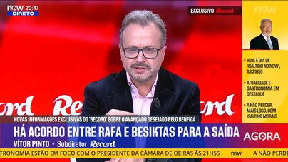 Record na Hora: Vítor Pinto revela mais detalhes sobre a promessa de saída de Rafa do Besiktas