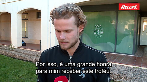 Hjulmand após receber prémio Artur Agostinho: «É uma grande honra para mim»