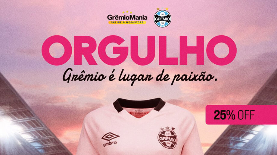 Promoção de camisolas do Grêmio após comentário de treinador do Internacional