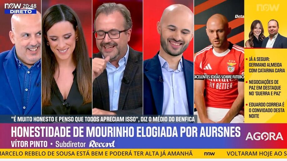 Vítor Pinto afirmou que o jornalista de Record tem mais jeito para o scouting do que o norueguês do Benfica