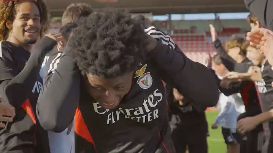 Conquista do Mundial foi muito celebrada no Benfica Campus