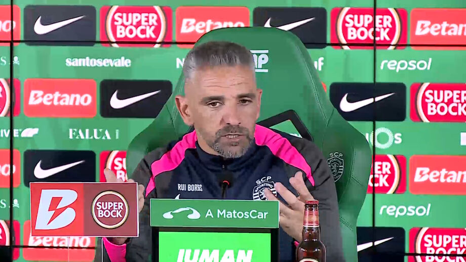 Declarações do treinador do Sporting na conferência de antevisão ao dérbi com o Benfica