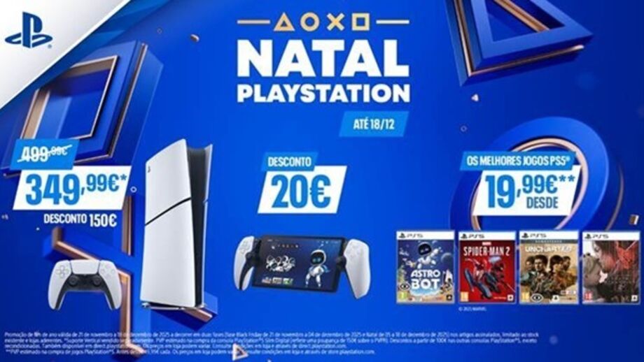 Campanha de Natal PlayStation oferece descontos em jogos e consolas