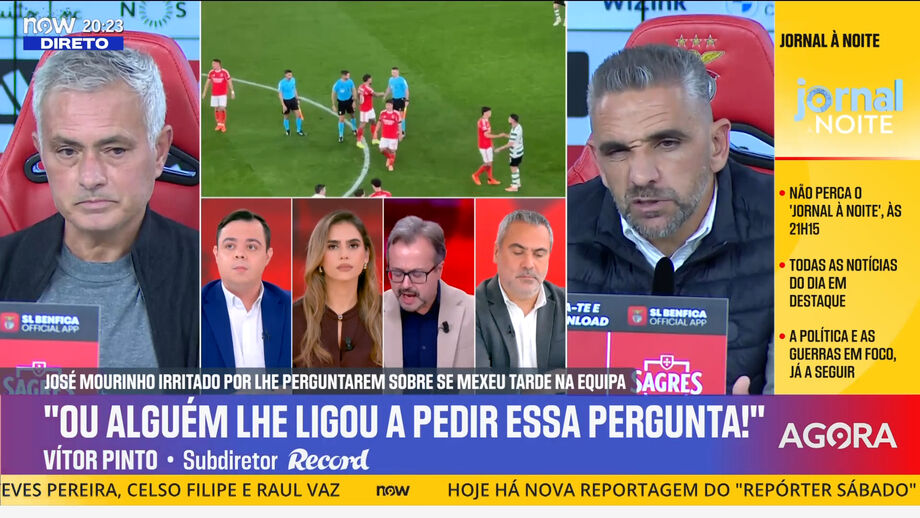Subdiretor de Record comenta as palavras do treinador do Benfica na conferência
