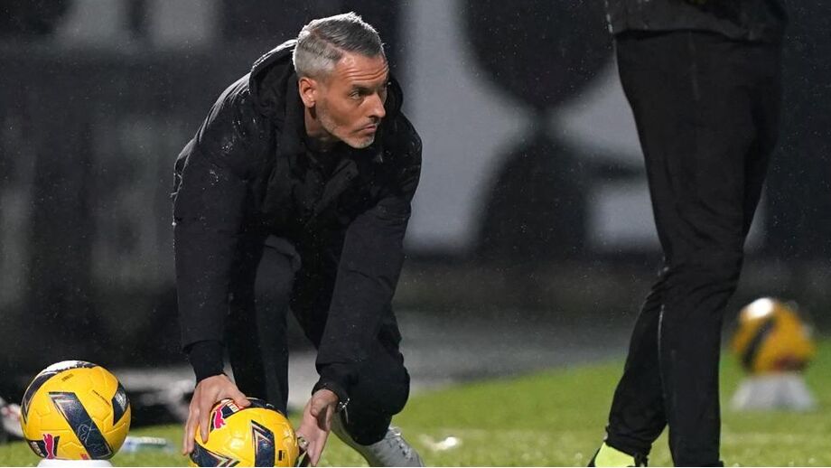 Carlos Vicens durante o Famalicão-Sp. Braga