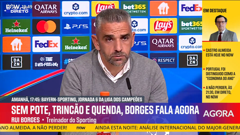 Treinador do Sporting na antevisão ao jogo com o Bayern