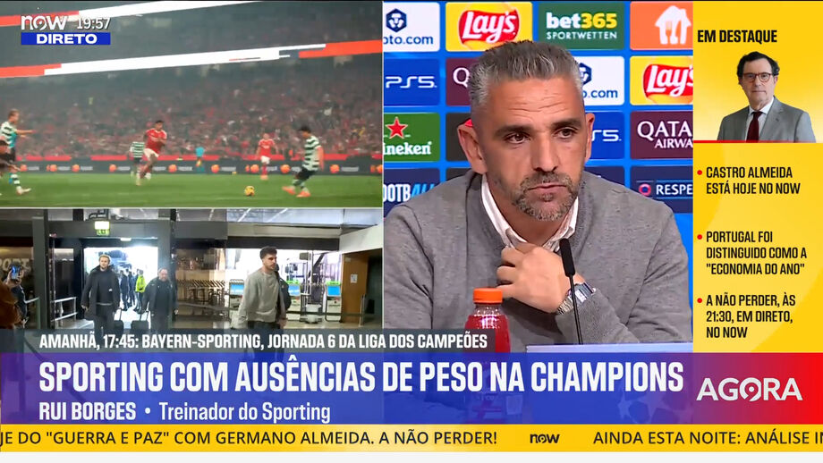 Treinador do Sporting confrontado com as palavras do técnico do Benfica sobre o capitão do Sporting