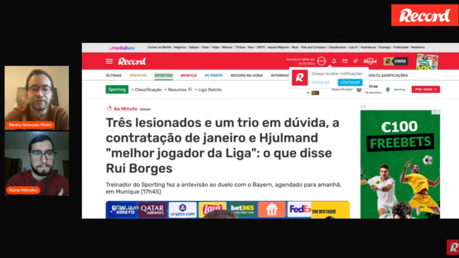 Os temas que marcam a atualidade desportiva esta terça-feira