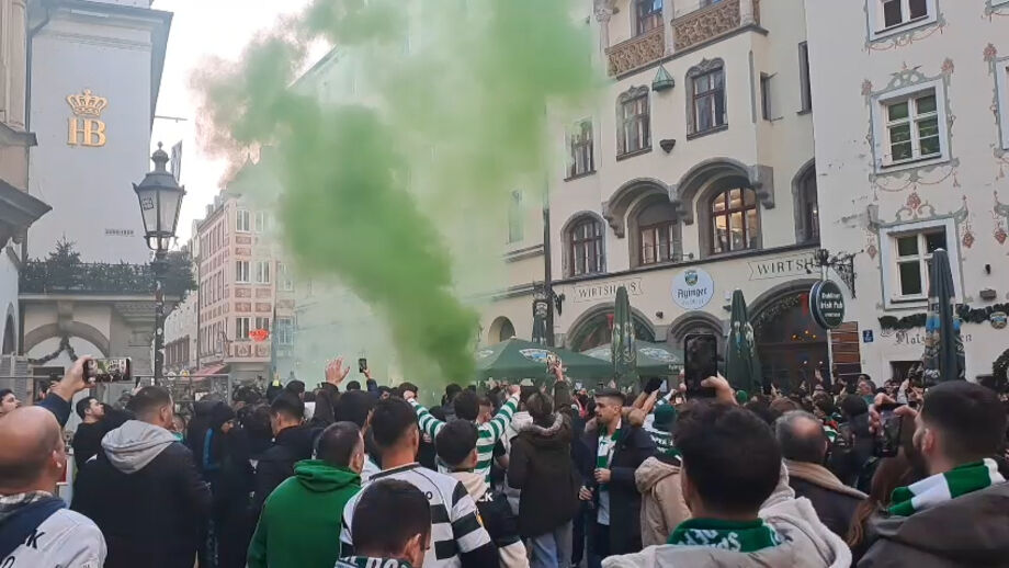 Muito entusiasmo no centro da cidade