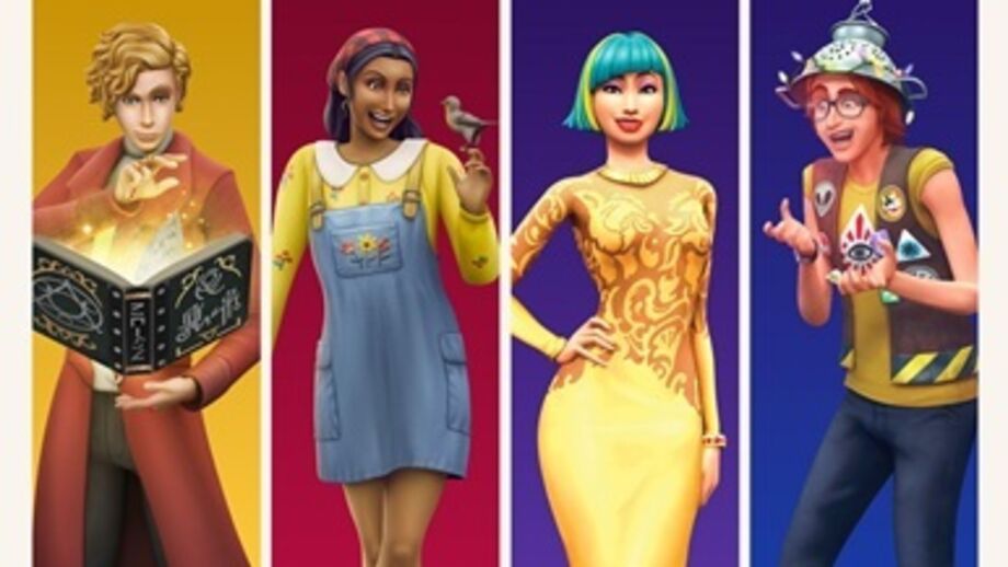 Sims celebram o Holiday Sale com visuais temáticos e presentes.
