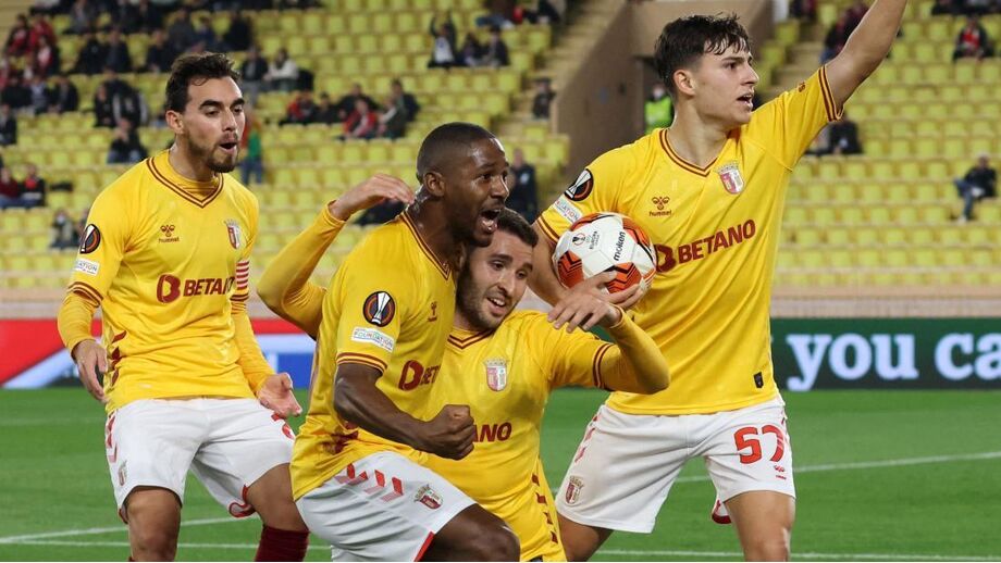 Sp. Braga empatou no Monaco, em 2022, na última visita a clubes franceses nas competições europeias