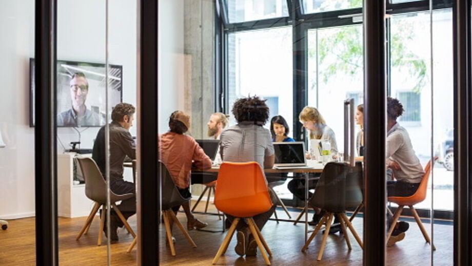 Trabalho, reunião, escritório, trabalhadores, xxx