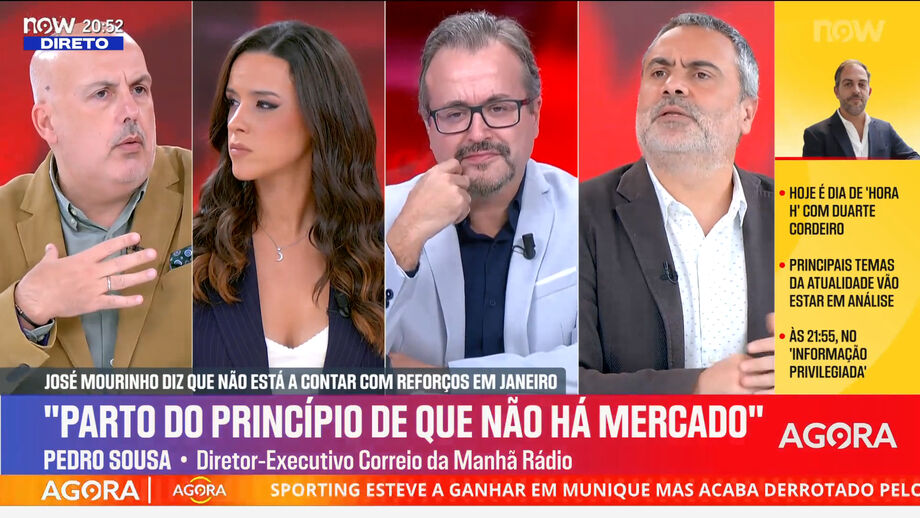 Pedro Sousa e Sérgio Krithinas debatem fragilidades no plantel de José Mourinho