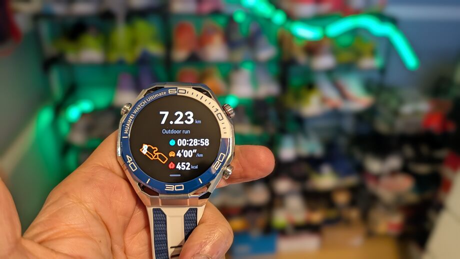 Análise do Huawei Watch Ultimate após corrida ao ar livre de 7.23 km