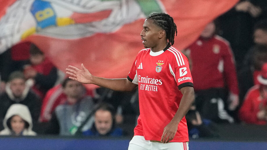 Leandro Barreiro apontou o segundo golos dos encarnados diante do Nápoles