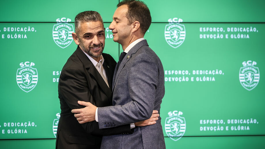 Rui Borges abraça Frederico Varandas