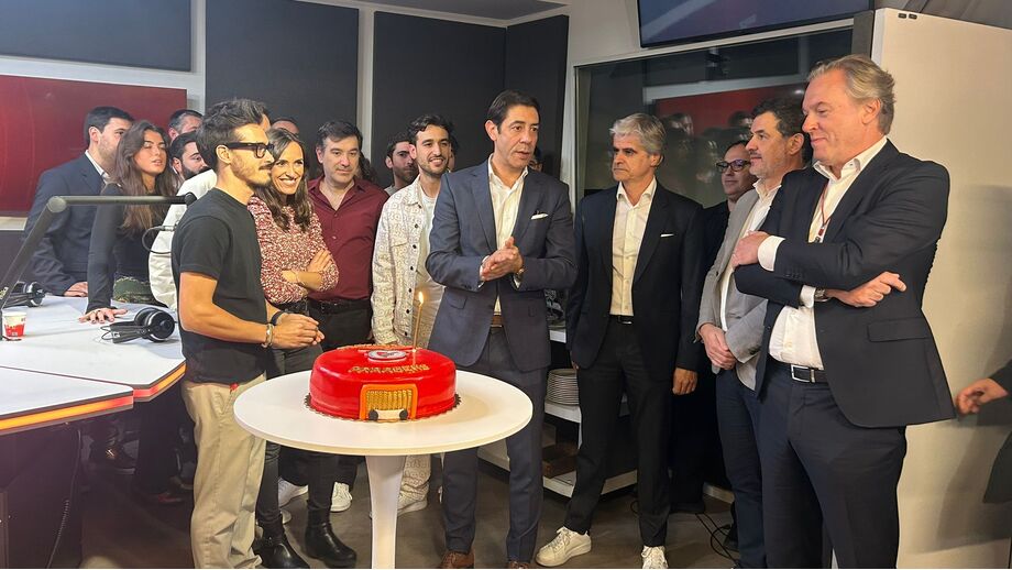 A estreia da rádio digital Benfica FM, que contou com a presença do presidente Rui Costa
